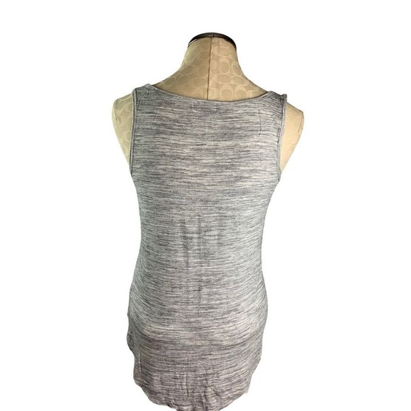 Small Old Navy Women's Heathered Gray Tank Top Loose Fit Lightweight - Picture 7 of 7